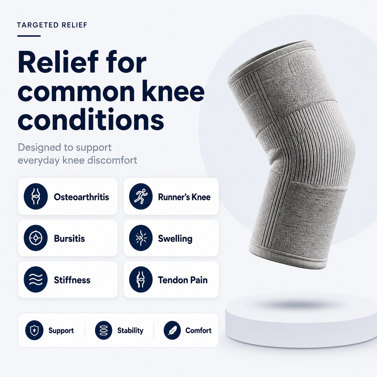 Bamboo knee sleeve